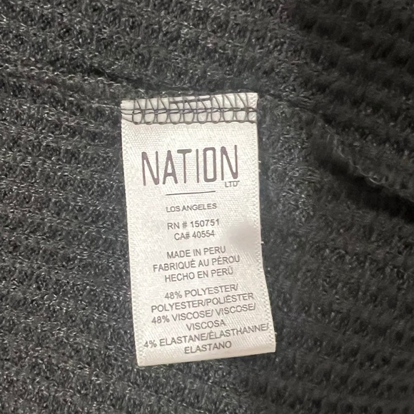 Nation LTD Kate Cardigan / Dress Washed Black Size Small - Picture 6 of 7